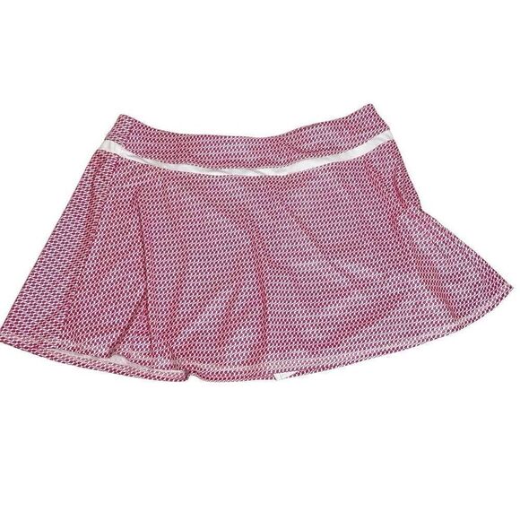Grand Slam performance hot pink and white tennis racket print skort size L - Picture 1 of 13